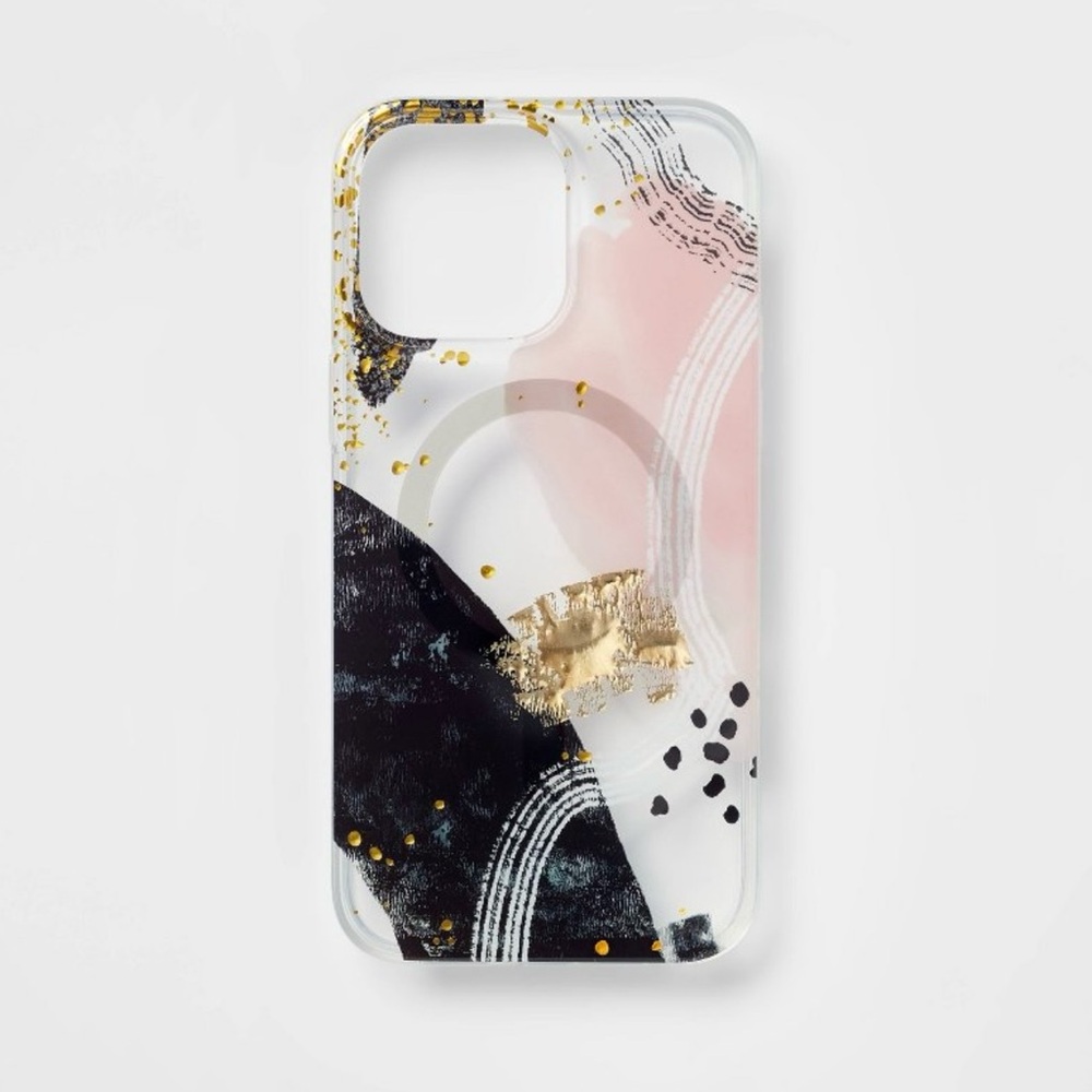 Chic Black and Gold Abstract Phone Case
